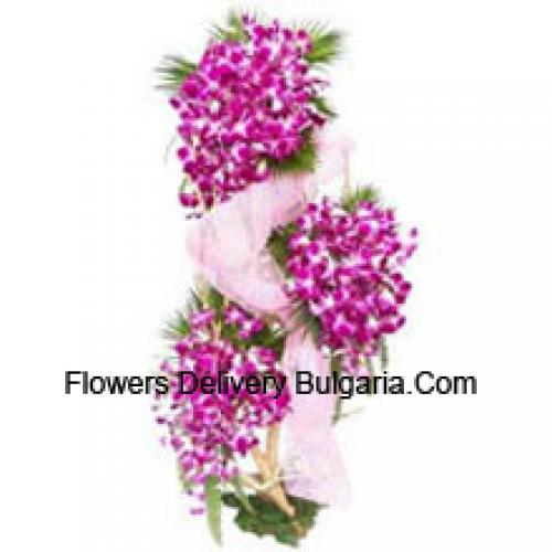 Pink Orchids Exotic Tall Arrangement