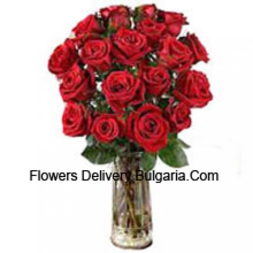 19 Shiny Red Roses