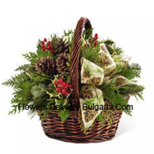 Basket of Assorted Greenery